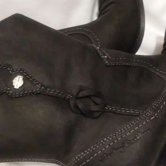 **SOLD**Harley Davidson Black Leather Boots - Picture 5 of 8